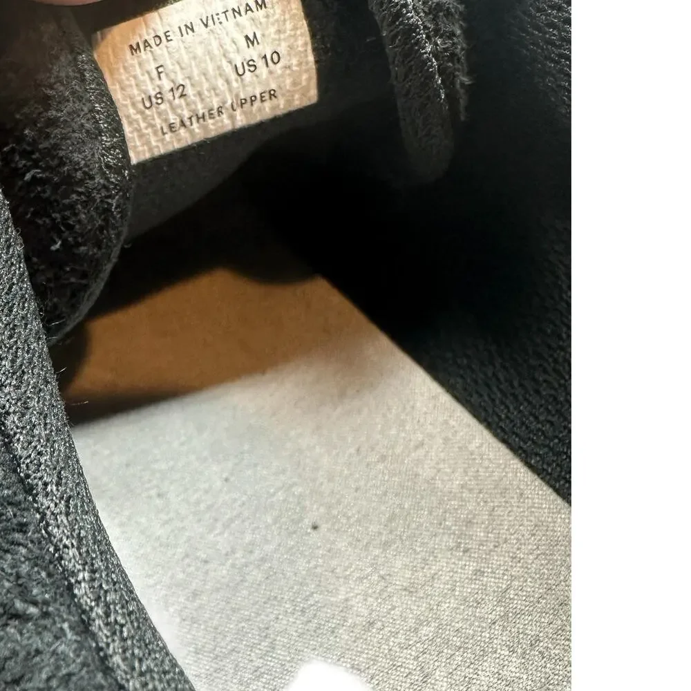 Everlane‎ The Trainer Sneakers Leather Suede Black Men's Size 10